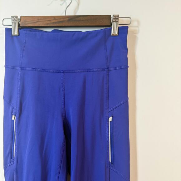 ATHETA Rainier Bootcut Pant Noble Blue S Fleece Lined Athletic Pants EUC - Picture 3 of 6